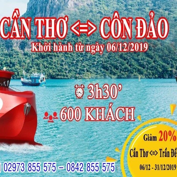 Chính thức bán vé tuyến tàu Cần Thơ-Côn Đảo